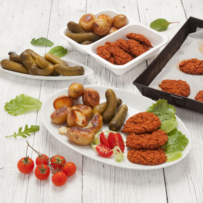 Fazuľovo cukinové pečené placky