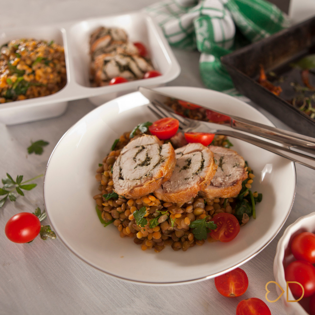 Truthahnrolle im florentinischen Stil