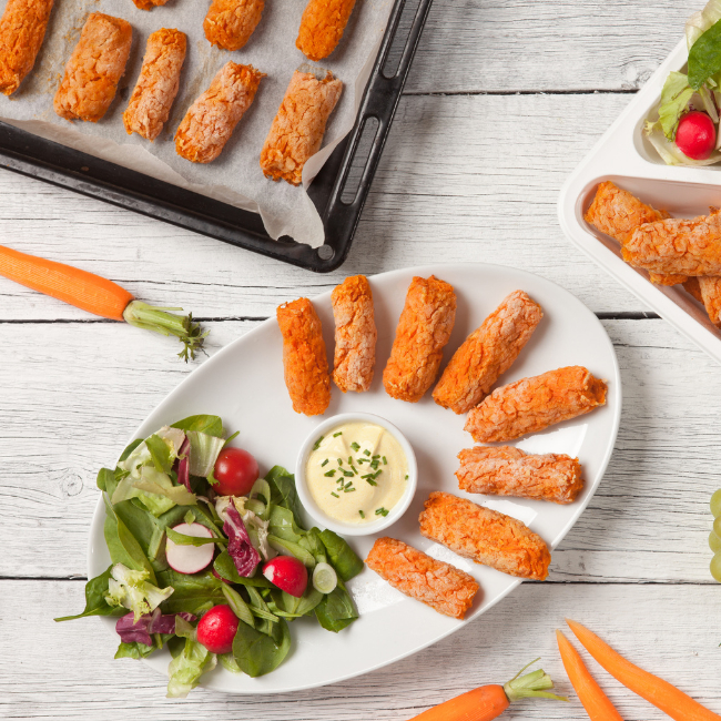 Karotten- Koftas (Gemüseröllchen)