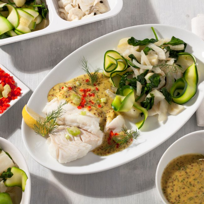 Treska s horčicovou omáčkou