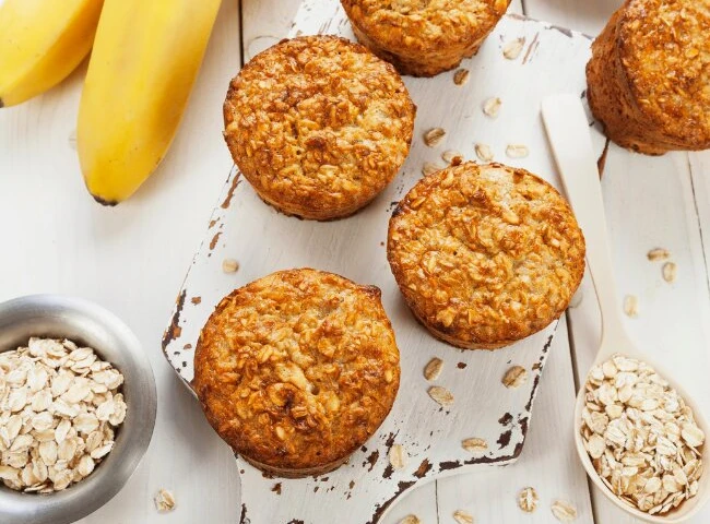 Zdravý banánovo-čokoládový muffin