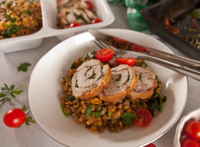 Truthahnrolle im florentinischen Stil