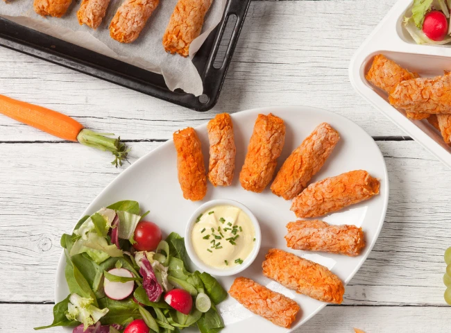 Karotten- Koftas (Gemüseröllchen)