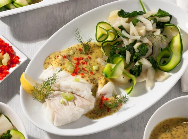 Treska s horčicovou omáčkou