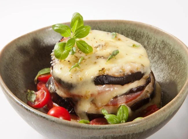 Gebackene Auberginen