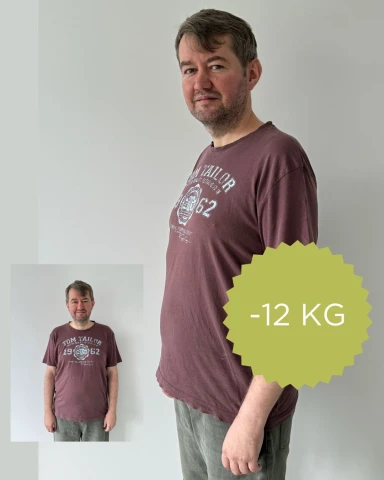 Kamil schudol s EASYDIET 12 kg za 3 mesiace